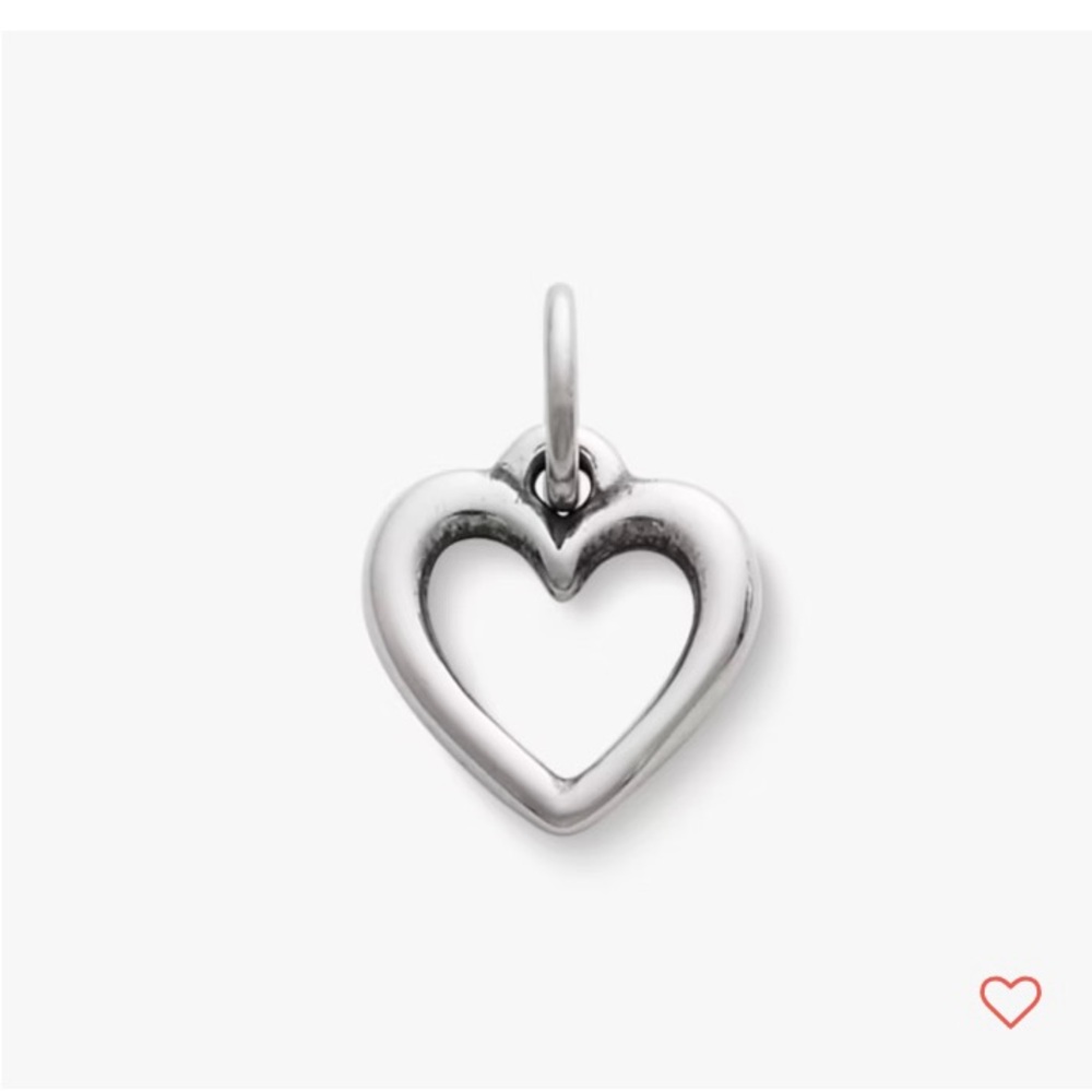 James Avery Sterling Silver Open Wire Heart Charm